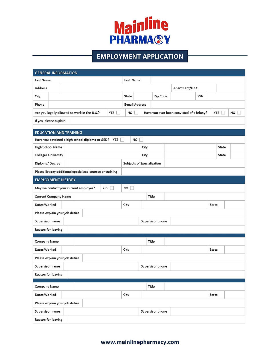 Contact Us Mainline Pharmacy PA Pharmacies